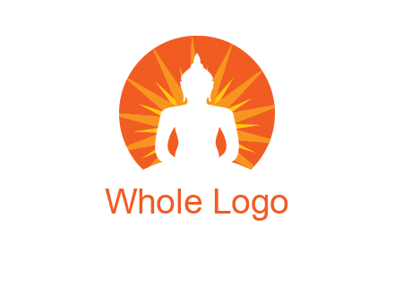 Buddha idol logo