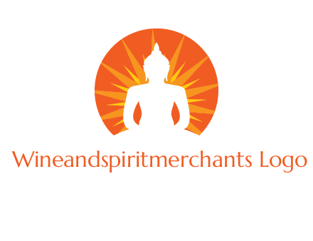 Buddha idol logo