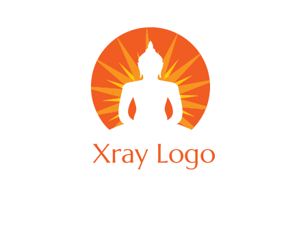 Buddha idol logo