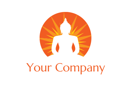 Buddha idol logo