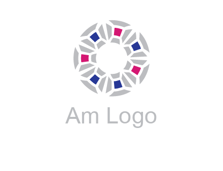 doughnut logo made of gemstones