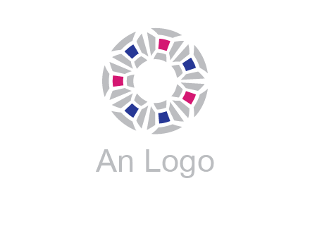 doughnut logo made of gemstones