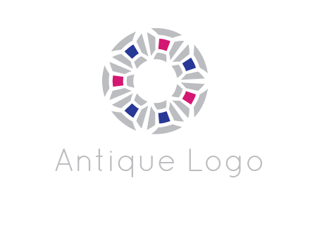 doughnut logo made of gemstones