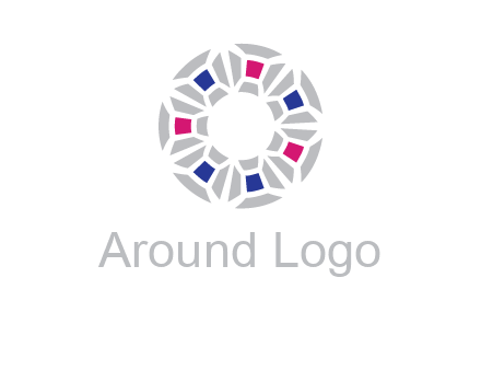 doughnut logo made of gemstones
