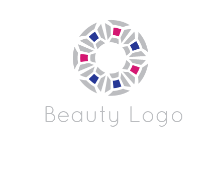 doughnut logo made of gemstones