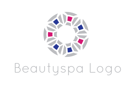doughnut logo made of gemstones