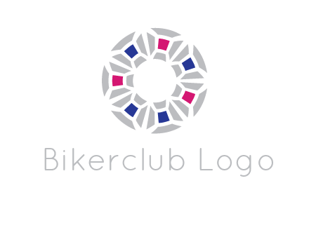 doughnut logo made of gemstones