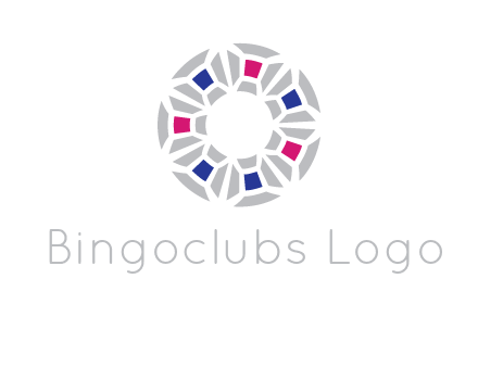 doughnut logo made of gemstones