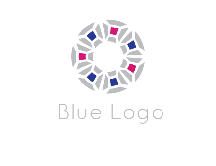doughnut logo made of gemstones