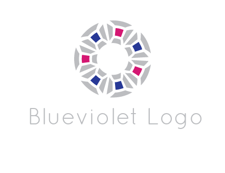 doughnut logo made of gemstones