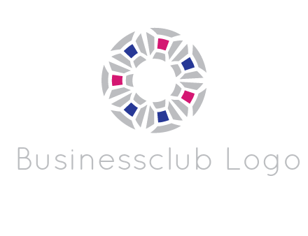 doughnut logo made of gemstones