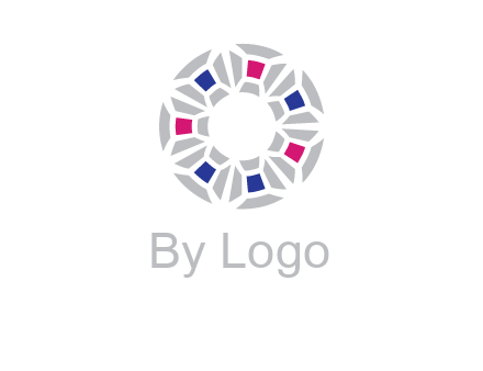 doughnut logo made of gemstones