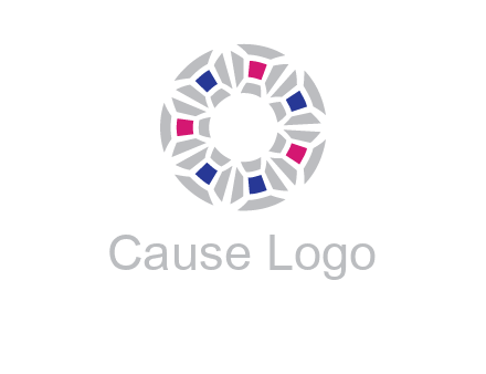 doughnut logo made of gemstones