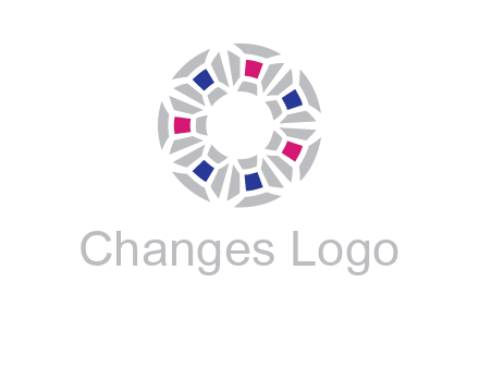 doughnut logo made of gemstones