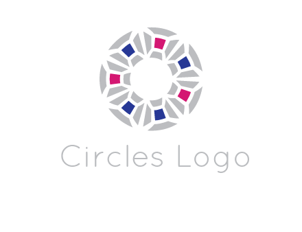 doughnut logo made of gemstones