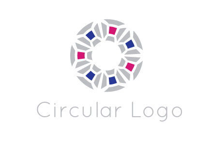 doughnut logo made of gemstones