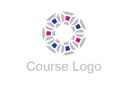 doughnut logo made of gemstones