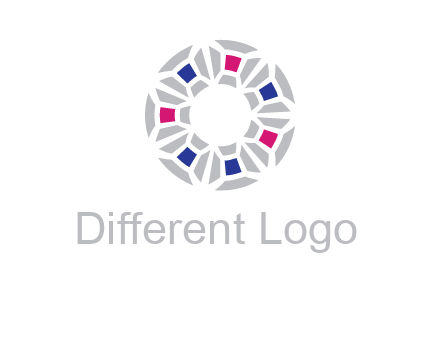 doughnut logo made of gemstones