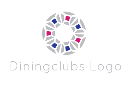 doughnut logo made of gemstones