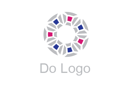 doughnut logo made of gemstones