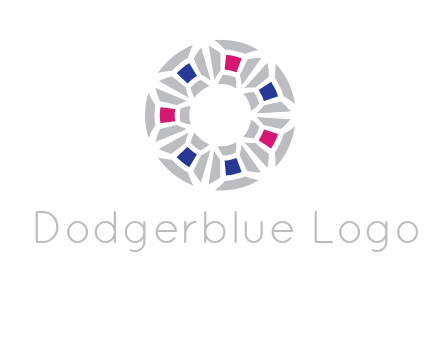 doughnut logo made of gemstones