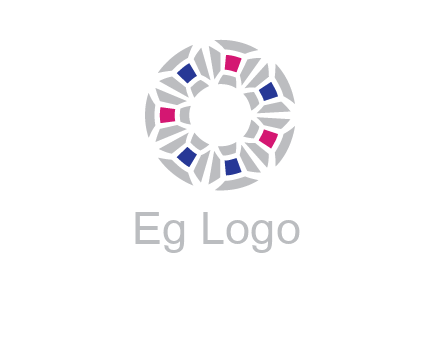 doughnut logo made of gemstones