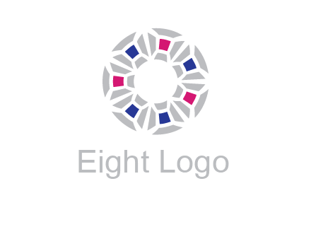 doughnut logo made of gemstones