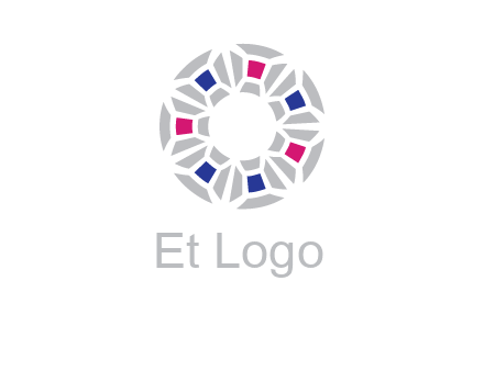 doughnut logo made of gemstones