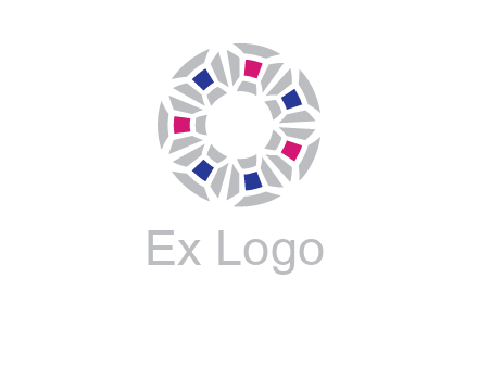 doughnut logo made of gemstones
