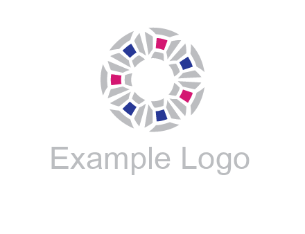 doughnut logo made of gemstones