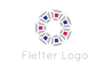 doughnut logo made of gemstones