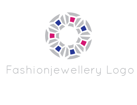 doughnut logo made of gemstones