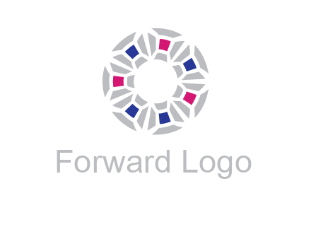 doughnut logo made of gemstones