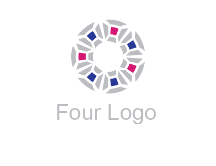 doughnut logo made of gemstones