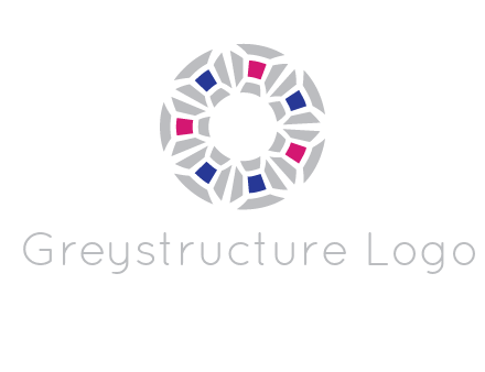 doughnut logo made of gemstones