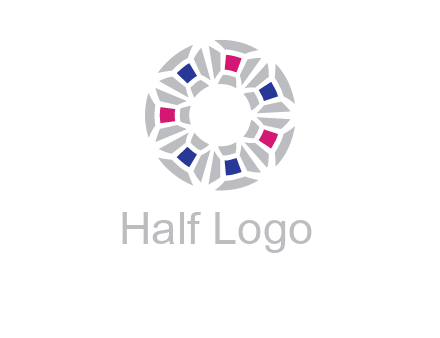 doughnut logo made of gemstones