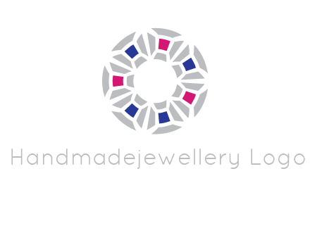 doughnut logo made of gemstones