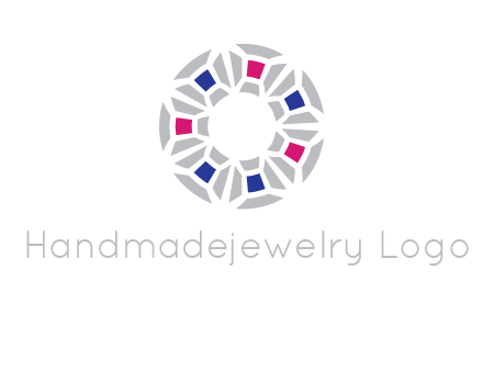 doughnut logo made of gemstones