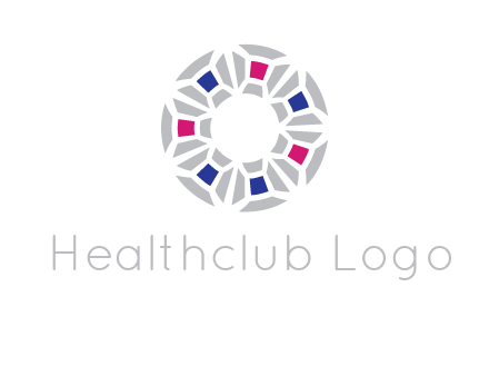 doughnut logo made of gemstones