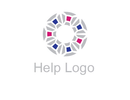 doughnut logo made of gemstones