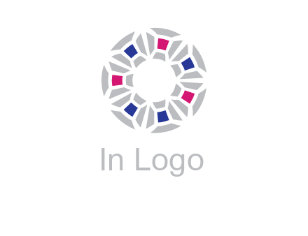 doughnut logo made of gemstones