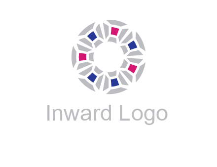 doughnut logo made of gemstones