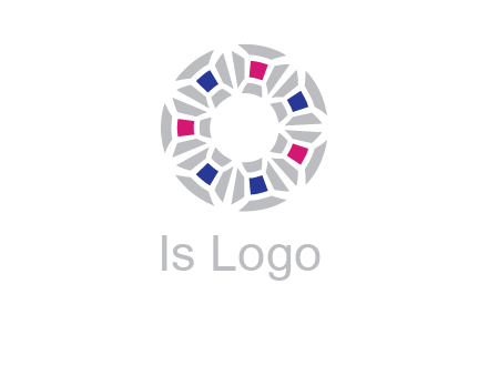 doughnut logo made of gemstones