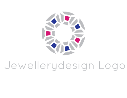 doughnut logo made of gemstones