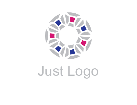 doughnut logo made of gemstones