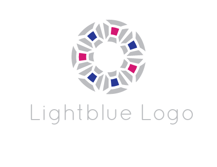 doughnut logo made of gemstones