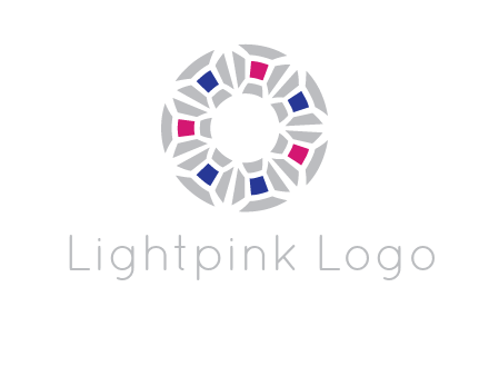 doughnut logo made of gemstones