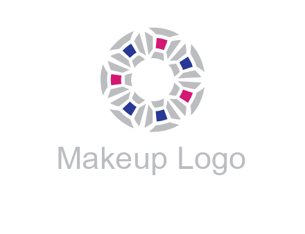 doughnut logo made of gemstones