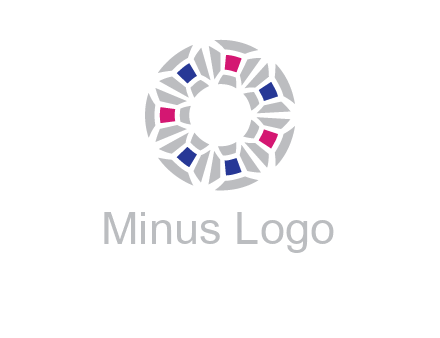 doughnut logo made of gemstones
