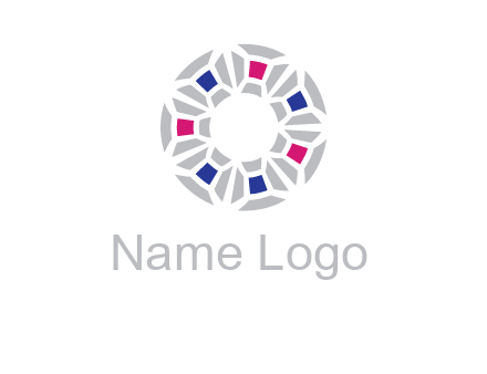 doughnut logo made of gemstones